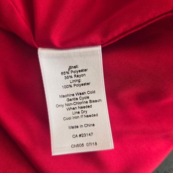 Talbots Woman Red Holiday Tartan Plaid Skirt A Line Festive Women Plus 22W - Picture 10 of 10